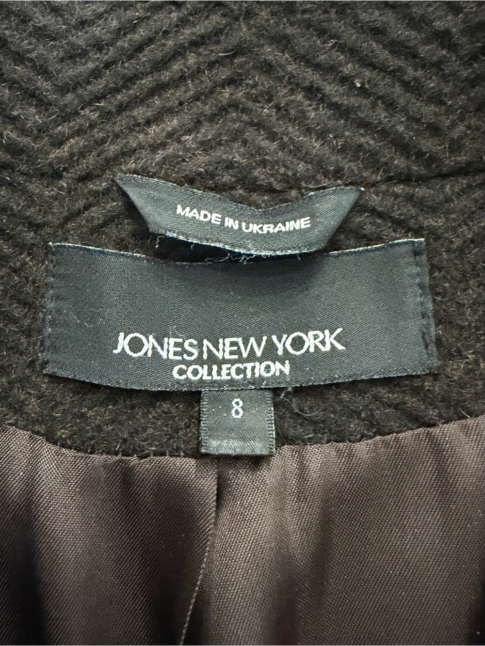 Vintage New York dark brown coat sz.8 - Picture 7 of 9